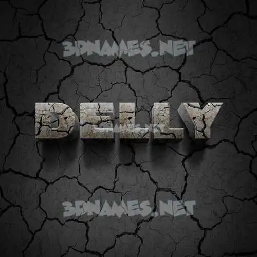 delly in Cracked Stone style - 3D name wallpaper delly in Cracked Stone style - 3D name wallpaper