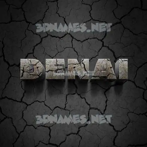 denai in Cracked Stone style - 3D name wallpaper denai in Cracked Stone style - 3D name wallpaper