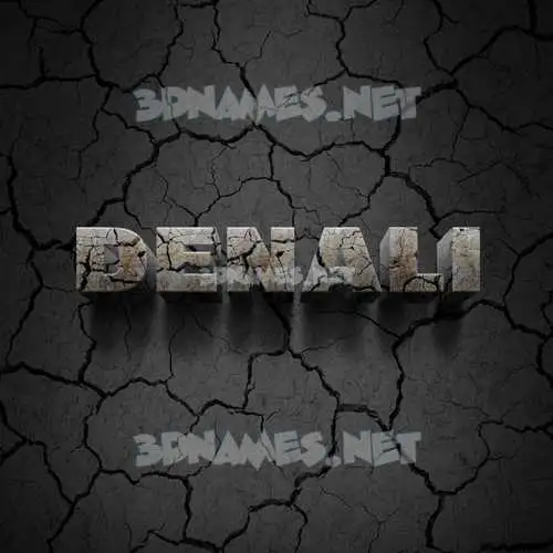 denali in Cracked Stone style - 3D name wallpaper denali in Cracked Stone style - 3D name wallpaper