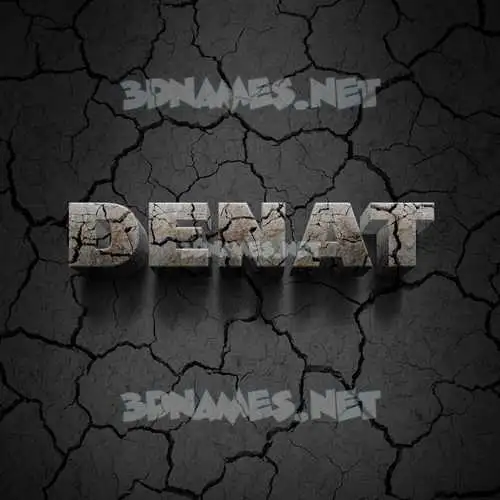 denat in Cracked Stone style - 3D name wallpaper denat in Cracked Stone style - 3D name wallpaper