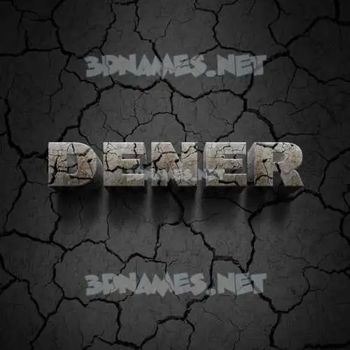 dener in Cracked Stone style - 3D name wallpaper dener in Cracked Stone style - 3D name wallpaper