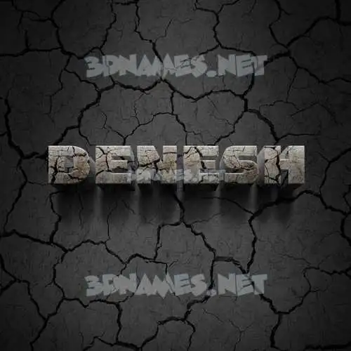 denesh in Cracked Stone style - 3D name wallpaper denesh in Cracked Stone style - 3D name wallpaper