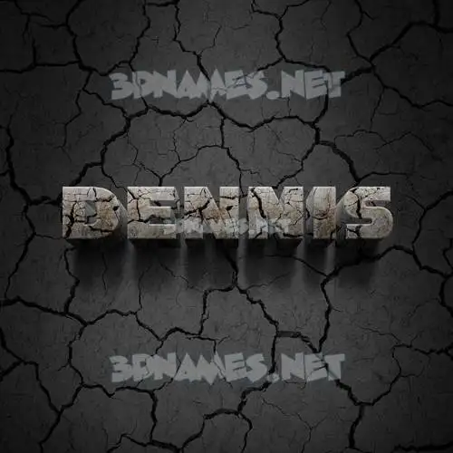 dennis in Cracked Stone style - 3D name wallpaper dennis in Cracked Stone style - 3D name wallpaper