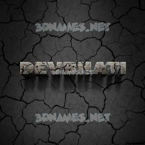 devbhati in Cracked Stone style - 3D name wallpaper