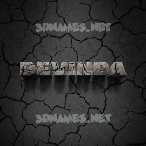 devinda in Cracked Stone style - 3D name wallpaper devinda in Cracked Stone style - 3D name wallpaper