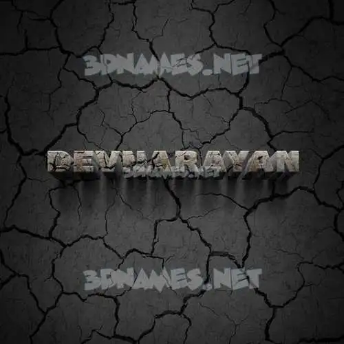 devnarayan in Cracked Stone style - 3D name wallpaper