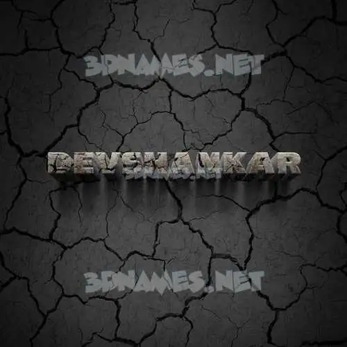 devshankar in Cracked Stone style - 3D name wallpaper