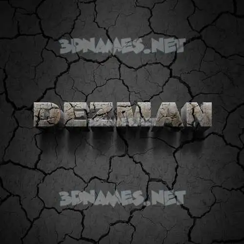 dezman in Cracked Stone style - 3D name wallpaper dezman in Cracked Stone style - 3D name wallpaper