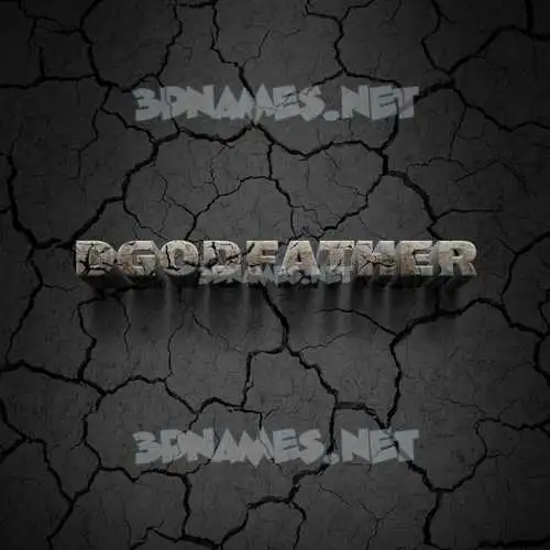 dgodfather in Cracked Stone style - 3D name wallpaper dgodfather in Cracked Stone style - 3D name wallpaper