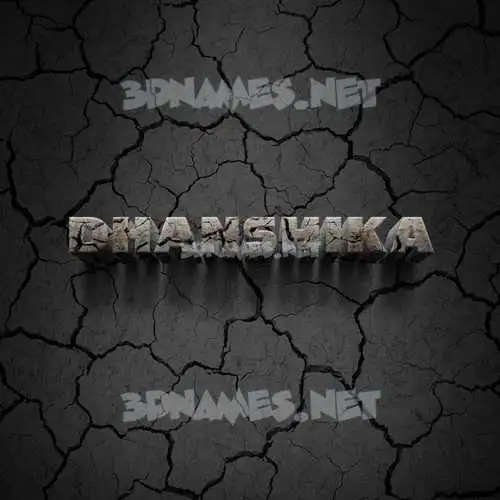 dhanshika in Cracked Stone style - 3D name wallpaper dhanshika in Cracked Stone style - 3D name wallpaper
