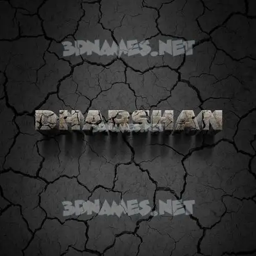 dharshan in Cracked Stone style - 3D name wallpaper dharshan in Cracked Stone style - 3D name wallpaper