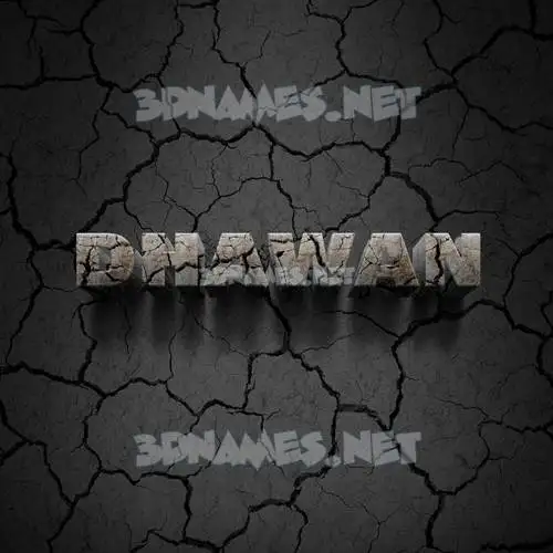 dhawan in Cracked Stone style - 3D name wallpaper dhawan in Cracked Stone style - 3D name wallpaper