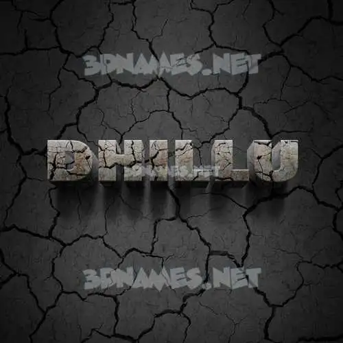 dhillu in Cracked Stone style - 3D name wallpaper dhillu in Cracked Stone style - 3D name wallpaper