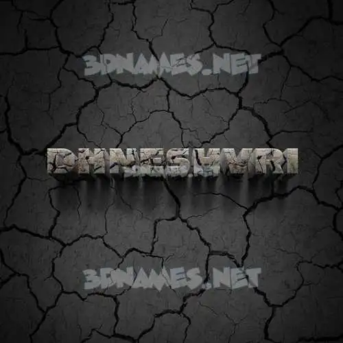 dhneshvri in Cracked Stone style - 3D name wallpaper dhneshvri in Cracked Stone style - 3D name wallpaper