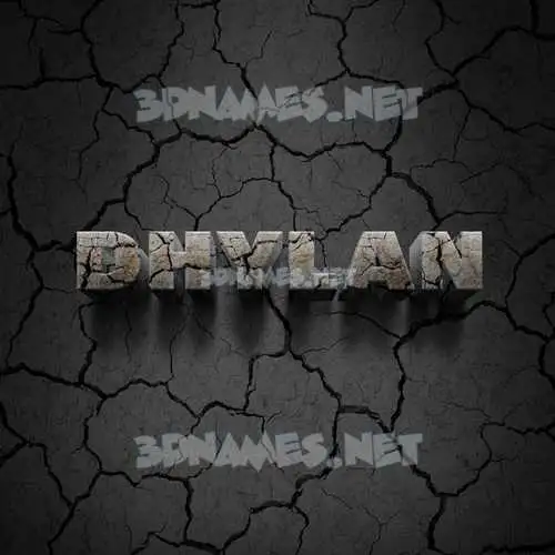 dhylan in Cracked Stone style - 3D name wallpaper dhylan in Cracked Stone style - 3D name wallpaper
