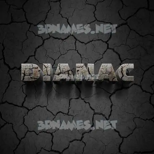 dianac in Cracked Stone style - 3D name wallpaper dianac in Cracked Stone style - 3D name wallpaper