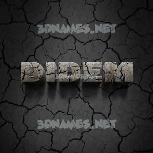 didem in Cracked Stone style - 3D name wallpaper didem in Cracked Stone style - 3D name wallpaper