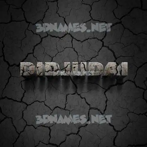didjudai in Cracked Stone style - 3D name wallpaper didjudai in Cracked Stone style - 3D name wallpaper