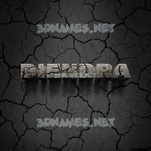 diendra in Cracked Stone style - 3D name wallpaper diendra in Cracked Stone style - 3D name wallpaper