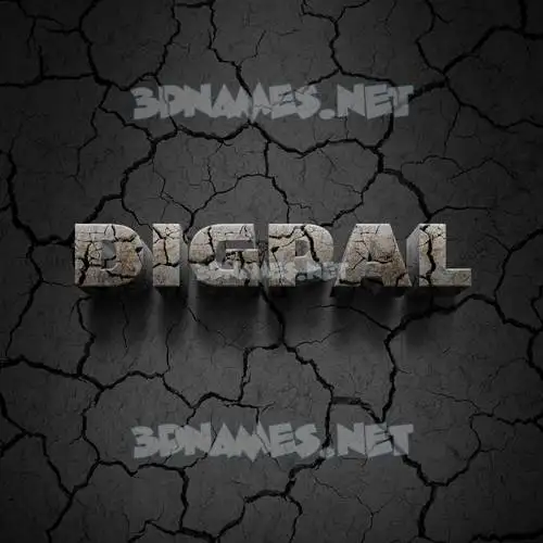 digpal in Cracked Stone style - 3D name wallpaper digpal in Cracked Stone style - 3D name wallpaper