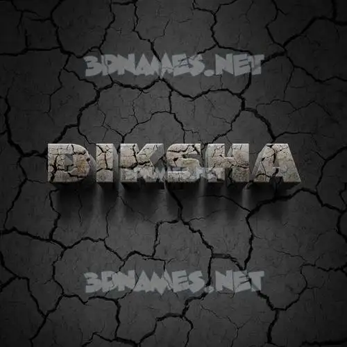 diksha in Cracked Stone style - 3D name wallpaper diksha in Cracked Stone style - 3D name wallpaper
