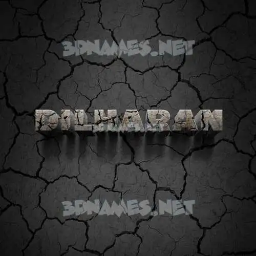 dilharan in Cracked Stone style - 3D name wallpaper dilharan in Cracked Stone style - 3D name wallpaper