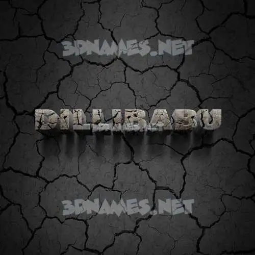 dillibabu in Cracked Stone style - 3D name wallpaper dillibabu in Cracked Stone style - 3D name wallpaper