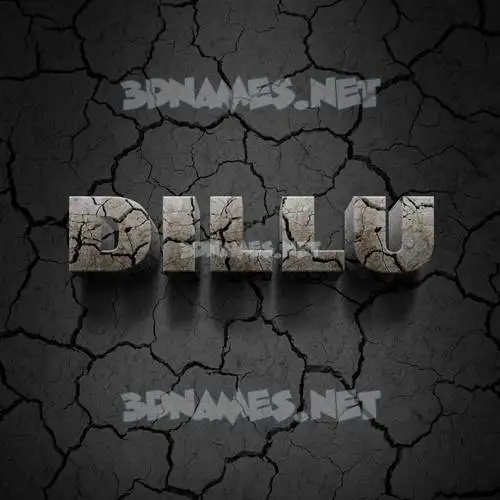 dillu in Cracked Stone style - 3D name wallpaper dillu in Cracked Stone style - 3D name wallpaper