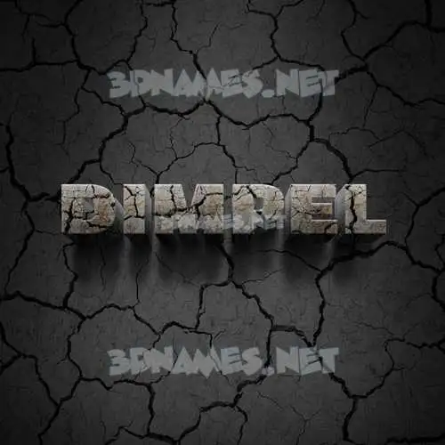 dimpel in Cracked Stone style - 3D name wallpaper dimpel in Cracked Stone style - 3D name wallpaper