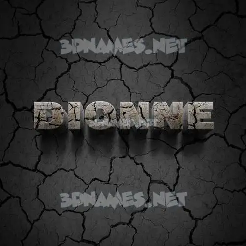 dionne in Cracked Stone style - 3D name wallpaper dionne in Cracked Stone style - 3D name wallpaper