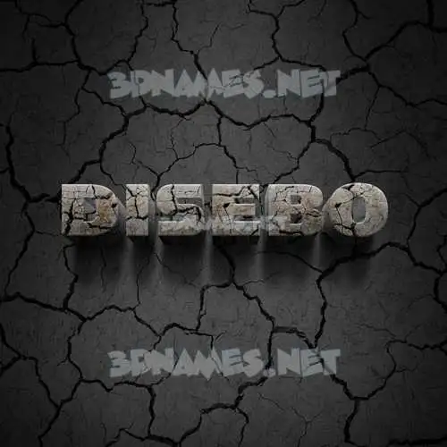 disebo in Cracked Stone style - 3D name wallpaper disebo in Cracked Stone style - 3D name wallpaper
