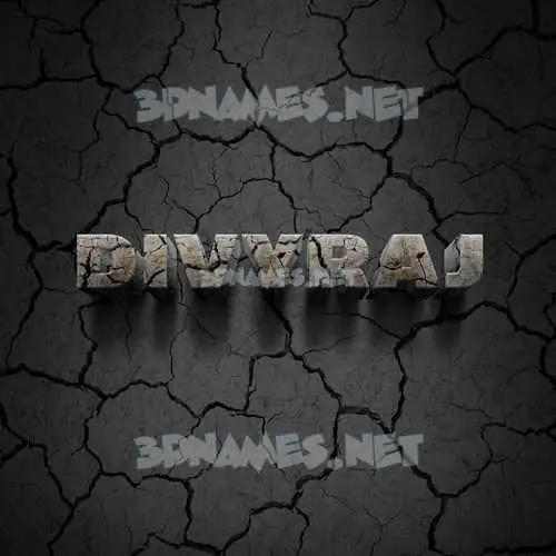 divyraj in Cracked Stone style - 3D name wallpaper divyraj in Cracked Stone style - 3D name wallpaper