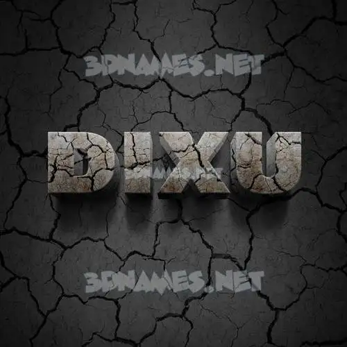dixu in Cracked Stone style - 3D name wallpaper dixu in Cracked Stone style - 3D name wallpaper