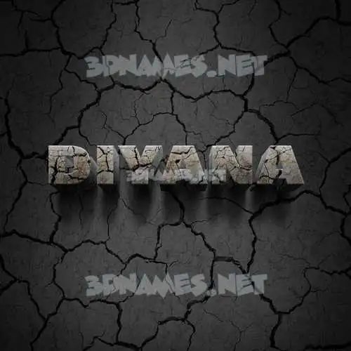 diyana in Cracked Stone style - 3D name wallpaper diyana in Cracked Stone style - 3D name wallpaper
