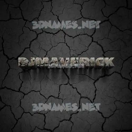 djmaverick in Cracked Stone style - 3D name wallpaper djmaverick in Cracked Stone style - 3D name wallpaper