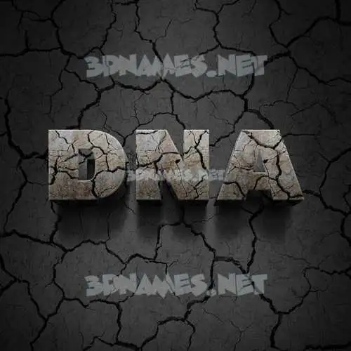 dna in Cracked Stone style - 3D name wallpaper dna in Cracked Stone style - 3D name wallpaper