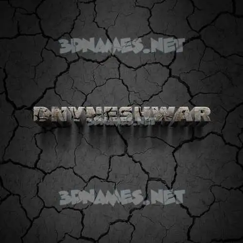dnyneshwar in Cracked Stone style - 3D name wallpaper dnyneshwar in Cracked Stone style - 3D name wallpaper