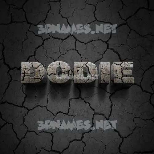 dodie in Cracked Stone style - 3D name wallpaper dodie in Cracked Stone style - 3D name wallpaper