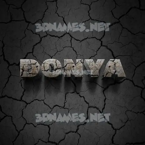 donya in Cracked Stone style - 3D name wallpaper donya in Cracked Stone style - 3D name wallpaper