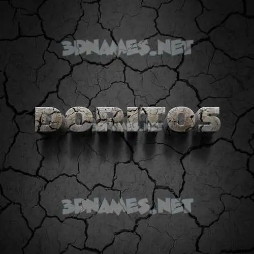 doritos in Cracked Stone style - 3D name wallpaper