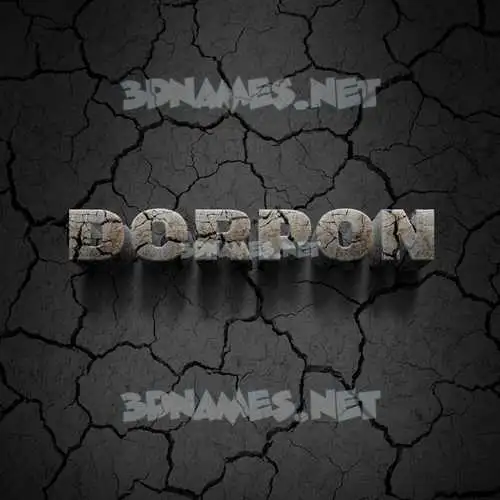 dorpon in Cracked Stone style - 3D name wallpaper dorpon in Cracked Stone style - 3D name wallpaper