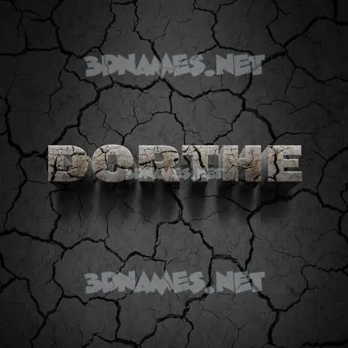 dorthe in Cracked Stone style - 3D name wallpaper dorthe in Cracked Stone style - 3D name wallpaper