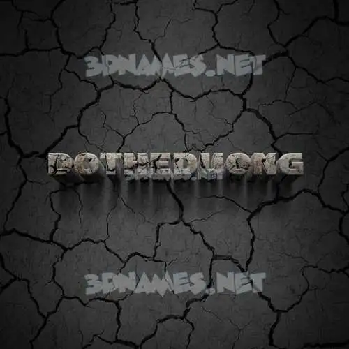 dotheduong in Cracked Stone style - 3D name wallpaper dotheduong in Cracked Stone style - 3D name wallpaper