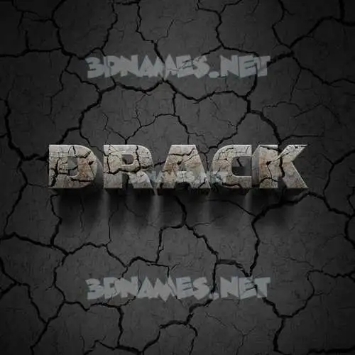 drack in Cracked Stone style - 3D name wallpaper drack in Cracked Stone style - 3D name wallpaper