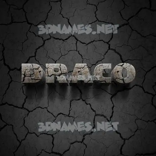draco in Cracked Stone style - 3D name wallpaper draco in Cracked Stone style - 3D name wallpaper