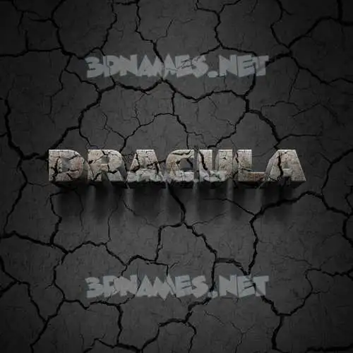 dracula in Cracked Stone style - 3D name wallpaper dracula in Cracked Stone style - 3D name wallpaper