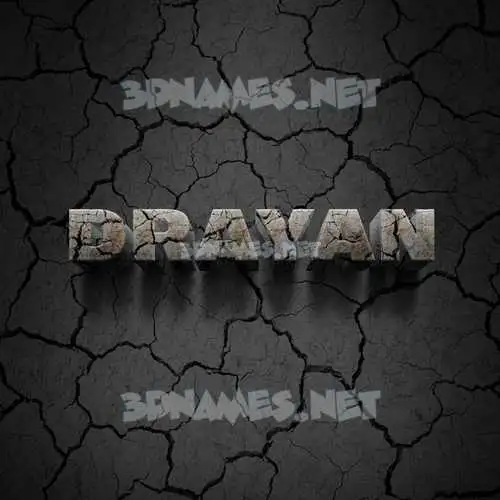 drayan in Cracked Stone style - 3D name wallpaper drayan in Cracked Stone style - 3D name wallpaper
