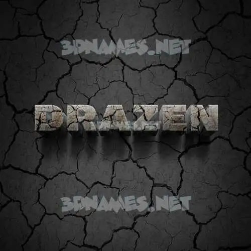 drazen in Cracked Stone style - 3D name wallpaper drazen in Cracked Stone style - 3D name wallpaper