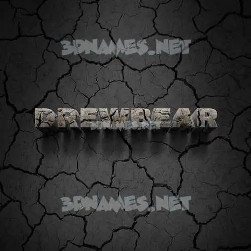 drewbear in Cracked Stone style - 3D name wallpaper drewbear in Cracked Stone style - 3D name wallpaper