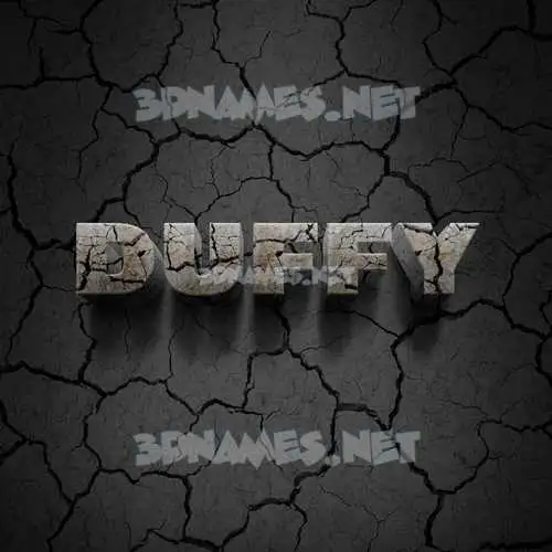 duffy in Cracked Stone style - 3D name wallpaper duffy in Cracked Stone style - 3D name wallpaper